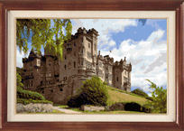 Ref � 316, Scibo castle, 39 colors DMC - Counted cross stitch PDF chart (floss and fabric not included) 